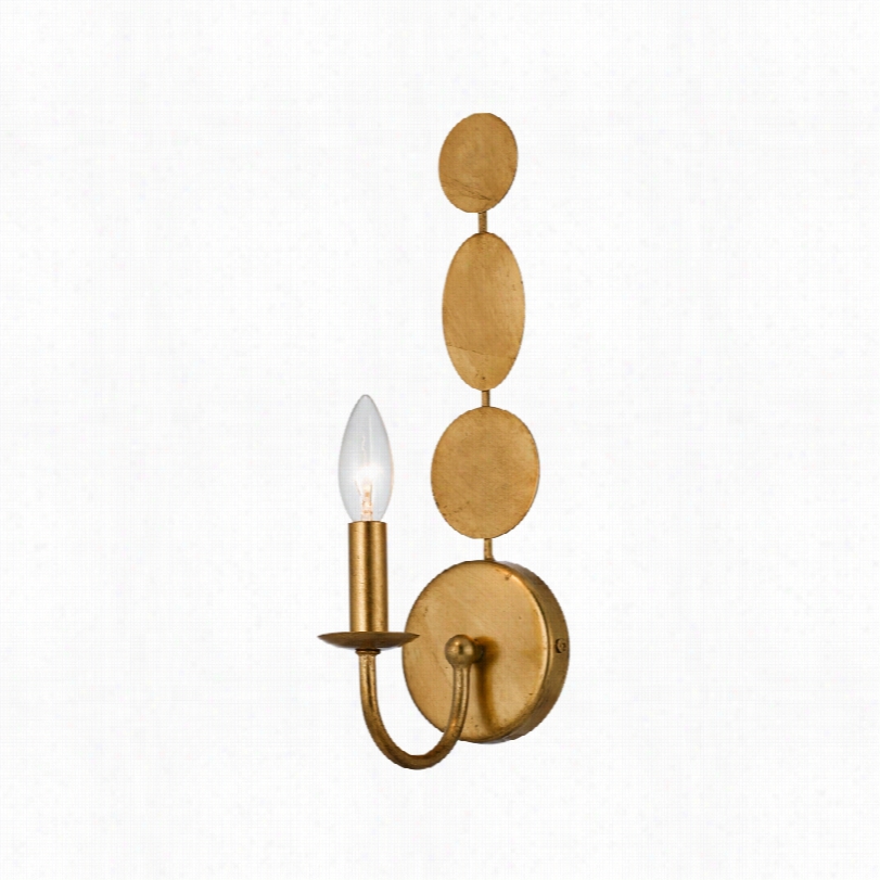 Traditionnal Crystorama Layla Antique Gold Wall Sconce