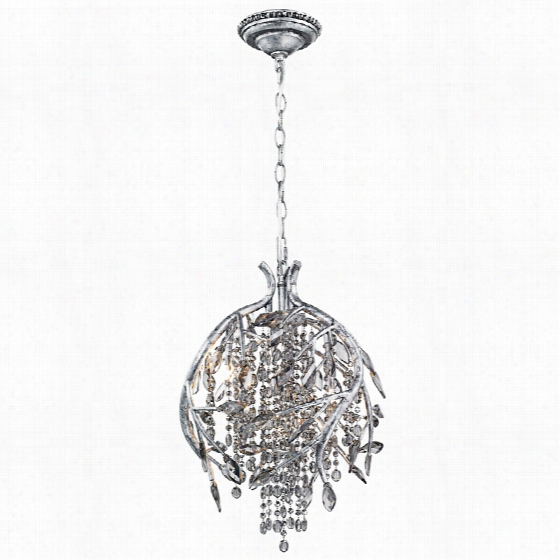 Transitional Autumn Twwilight Mystif Sillver Pendant Light