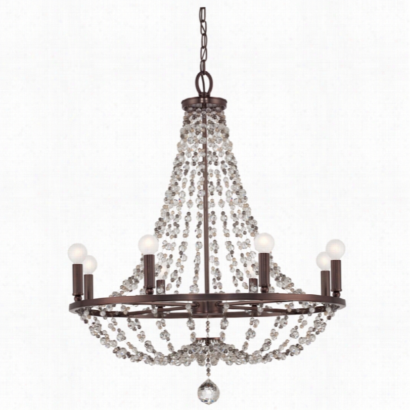 Transitional Channihg Chocolate Harden 28-inch-w Chandelier