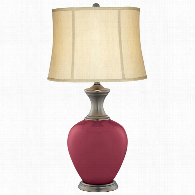 Transitional Dark Plum Alison 31 1/2-inch-h Table Lamp