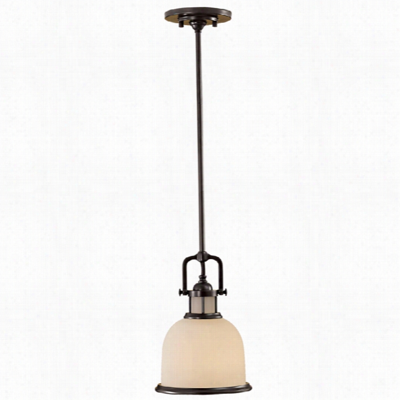 Transitional Feiss Parker Place 8-inch-w Dark Bronze Miini P Endant  Lighy