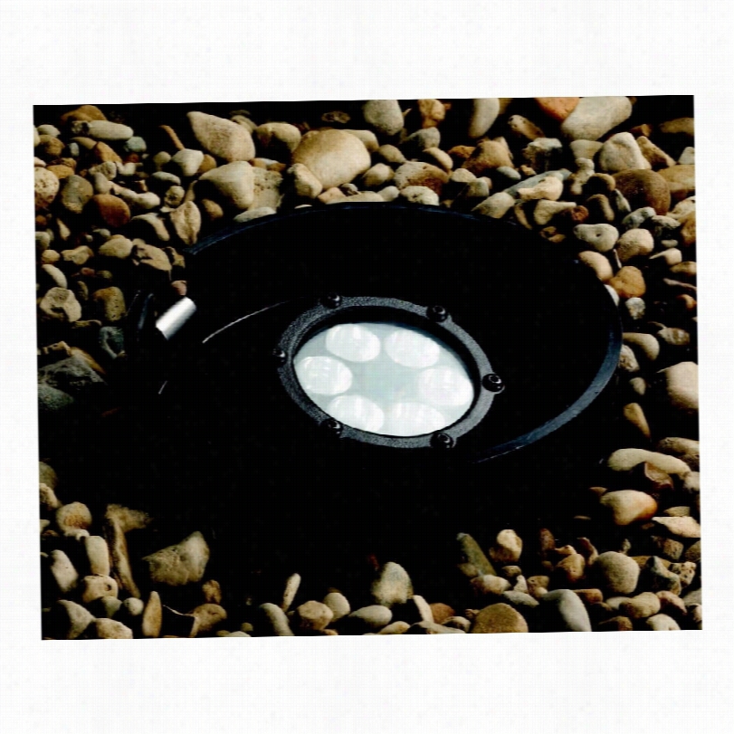 Transitional Kichler Black Aluminum 8-inch-h Led Landscape Outdoor Well