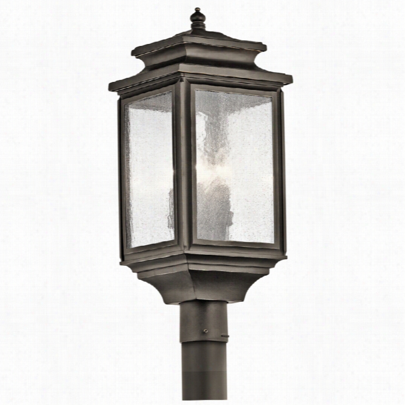 Transitional Kichler Wiscombe Park Bronze 23 1/4-inch  Outdoor Post Light