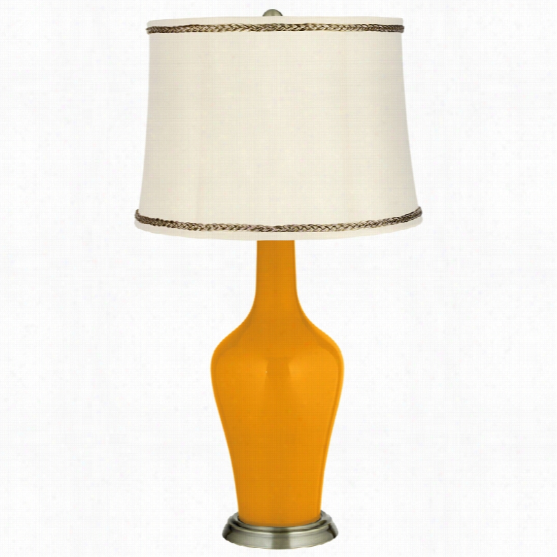 Transitional Mango Brass Anya 32 1/4-inch-h Table Lamp With Twist Trim