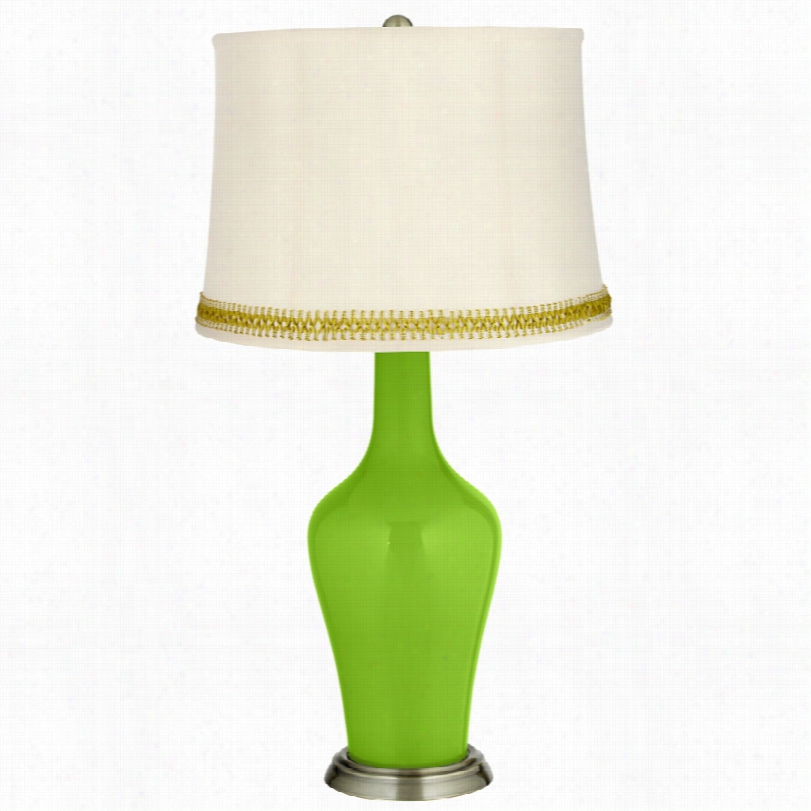 Transitional Neon Green Brass Anya Table Lamp With Open Work A Loom Tim