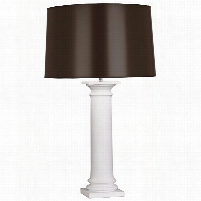 Transitiona L Robert Abbey Phoebe White Ahd Chocolate 34-inch-h Table Lamp