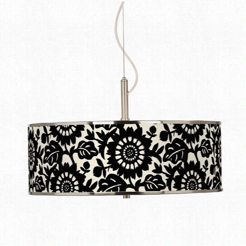 Transitional Seedling Modern Stockholm Giclee Glow Pendant Light