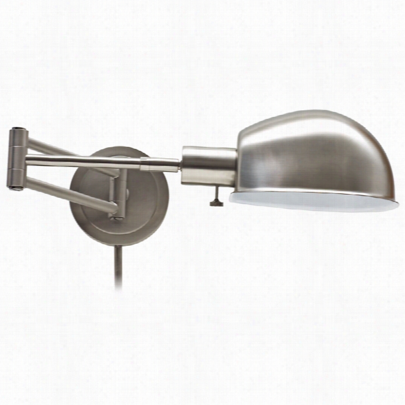 Contemporary Addison Nicel Pharmacy Swing Arm Wall Lamp