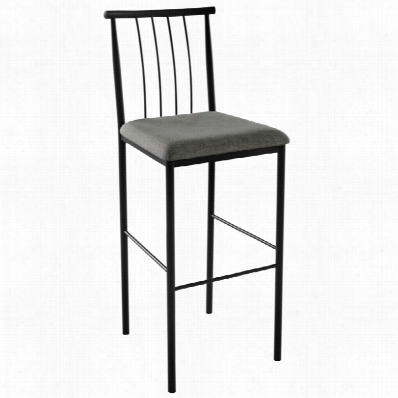 Contemporary Amisco Alan Ritzy 24-ihch-h Upholstery Counter Stool