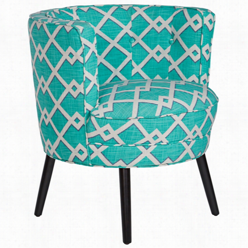 Contemporary Angelo:home Blue Protection Back 30-inch-h Accent Chair