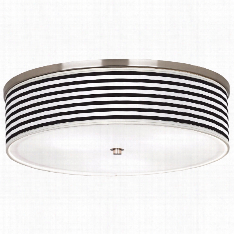 Contemporary Black Horizontal Stripe Cunning 20 1/4-inch-w Ceiling Kindle