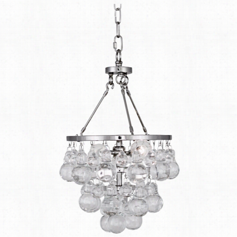 Contemporary Bling Ickel Glass 14 3/4-inch-h Robert Abbey Pendant  Light