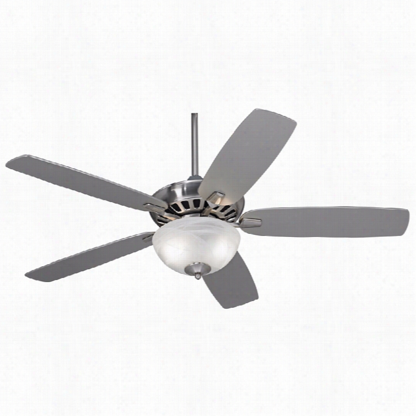 Contemporary Casa Vieja Journey Light Ceiling Fan - 52"" Brushed Nickel