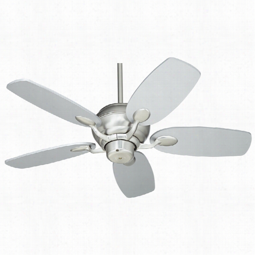 Contemporray Casa Vieja Optima Ceiling Fan - 43"" Silver And Brushed Stel