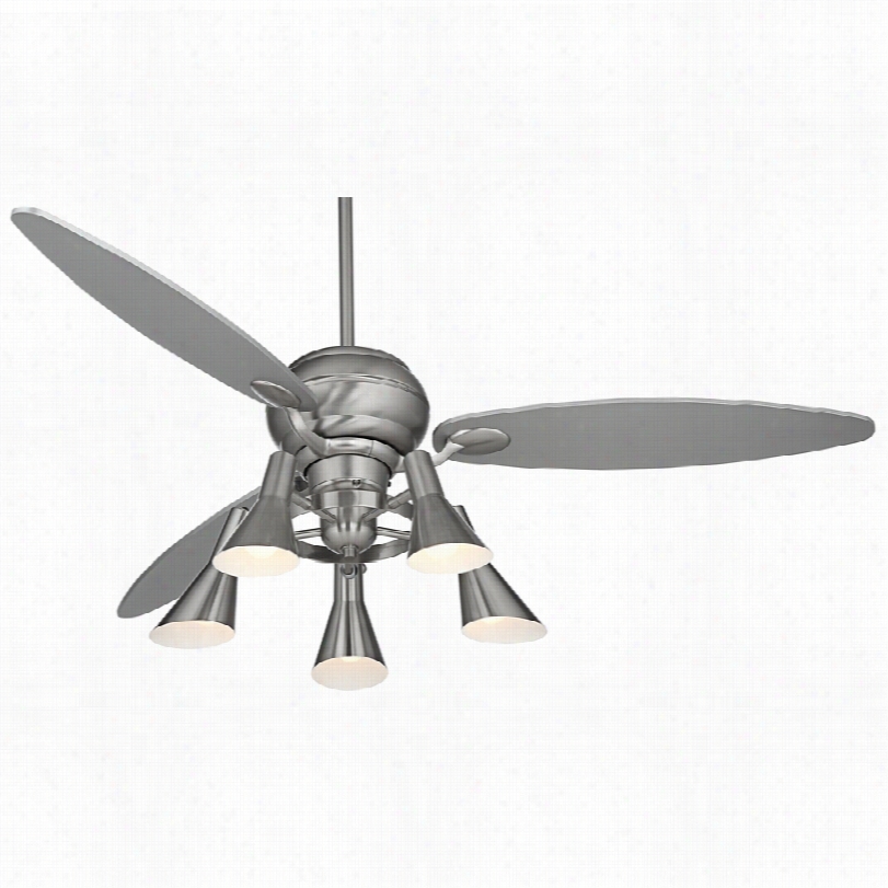 Contemporary Casa Vieja Spyder Ceiing Fan Intellect H5 Light Kit - 60"" Steel