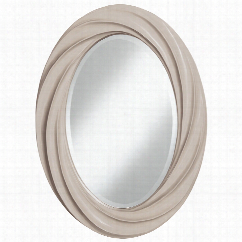 Conetmporary Color Plus Pediment Twist Oval T Wist Wall Mirror-22x3 0