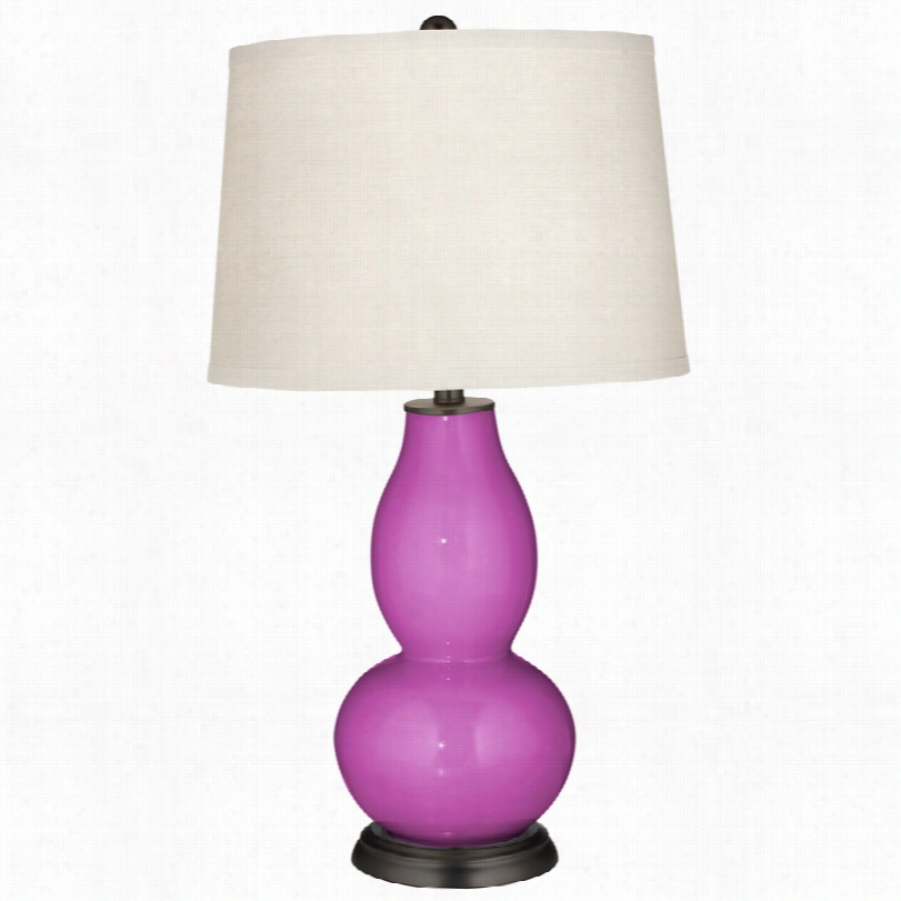 Contemporary Color Plus Peony Purple With Of A ~ Color 29 1/2-inch-h Table Lamp