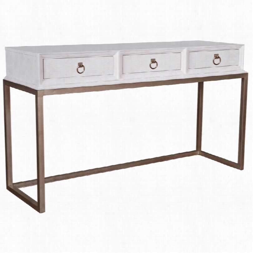 Contemporary Cosmopolitan Parchment 60-inch-w Console  Table