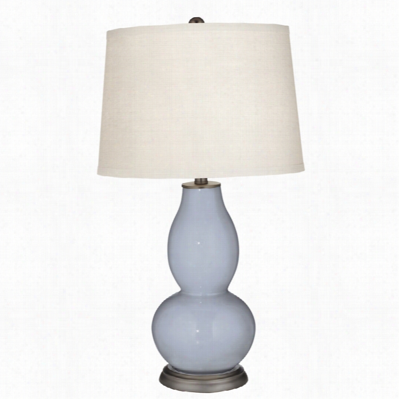 Contemporary Cosmos Blue Dou Ble Gohrd 29 1/2-inch-h Tble Lamp