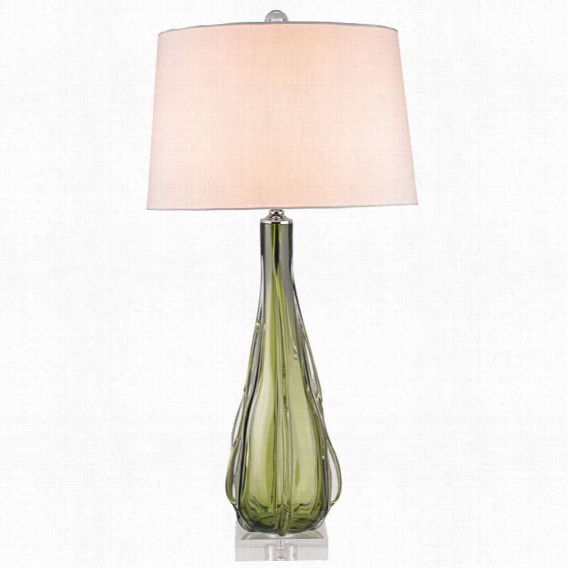 Contempoary Currey And Company Zephyr New Glass 34-inch- H Table Lamp