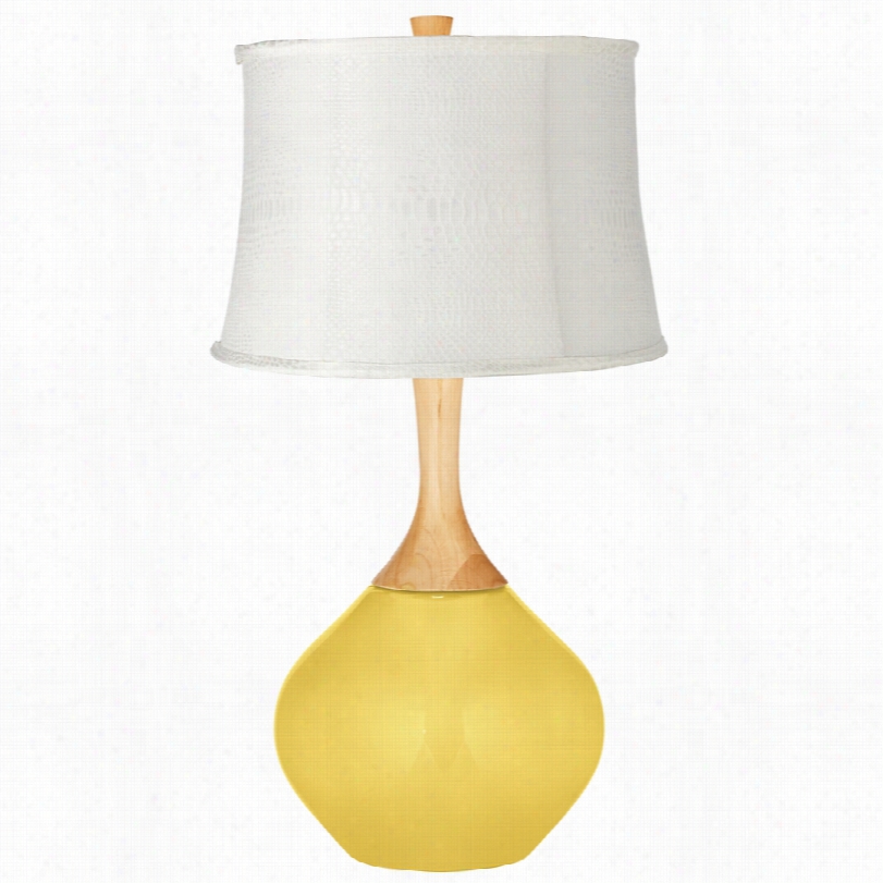 Contemporary Daffodil White Snake Shade 31-inch-h Wezler Table Lamp