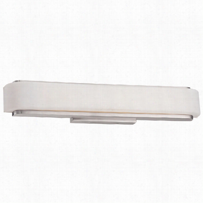 Contemporary Delavan Satin Nickel 24-inch-w Led Bath Light