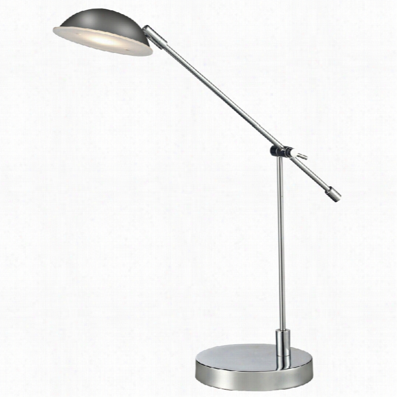 Contemporary Dimond Alban Chrome Adjustable Led Desk Lamp