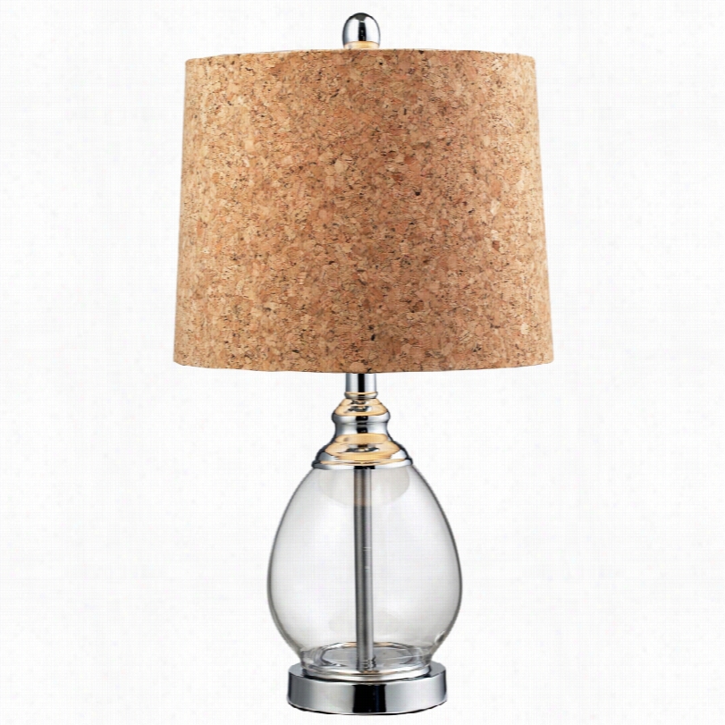 Contemporary Di Mon D Clear Glass Cork 22-iinch-h Table Lamp