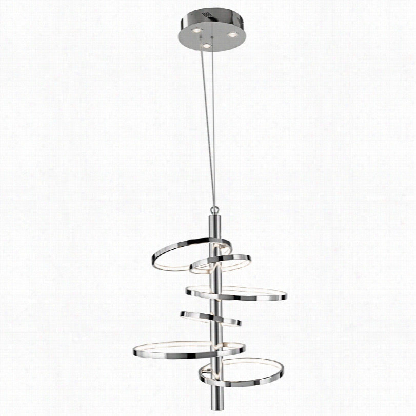 Contemporary Elan Sirkus Contemporary Dimmable Led Chrome Chandelier