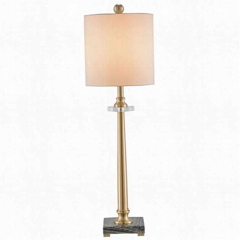 Contemporary Elliot Coffee Bronze Marble Currrye And Company Table Lamp