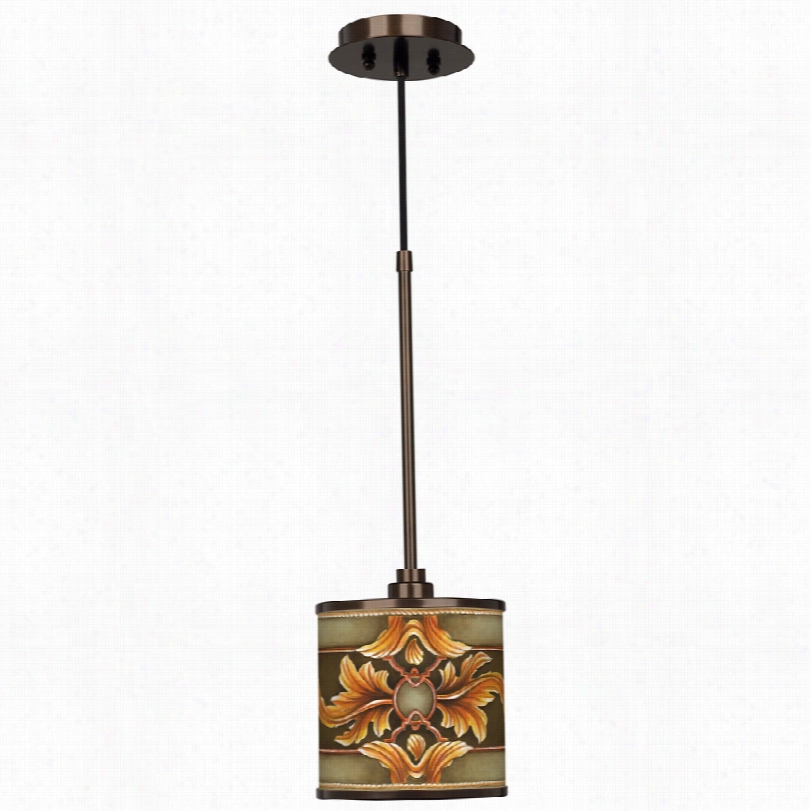 Contempkrary Etruscan Sunset Shade 7-inch-w Mini Pendant Light