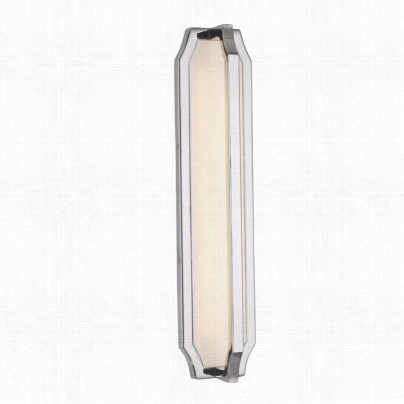 Contemporary Feiss Audri Epollished Nixkel Le D 22 1/4-inch-h Wall Sconce