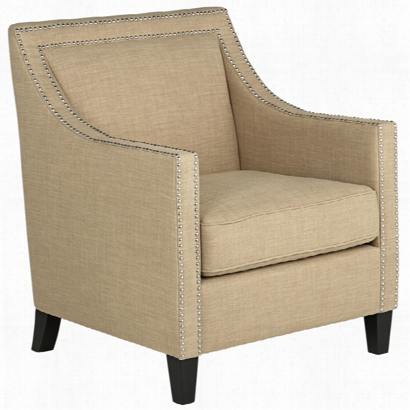Contemporary Flynn Hierloom Camel Upholstered Accent Chair