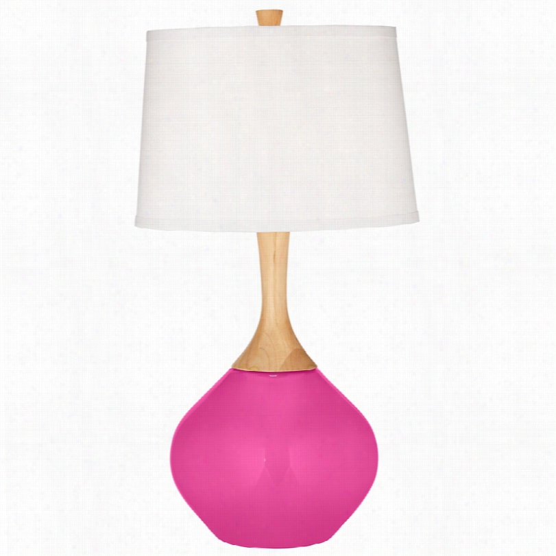 Contemporary Fuchsia Weler 31-inch-h Table Lamp