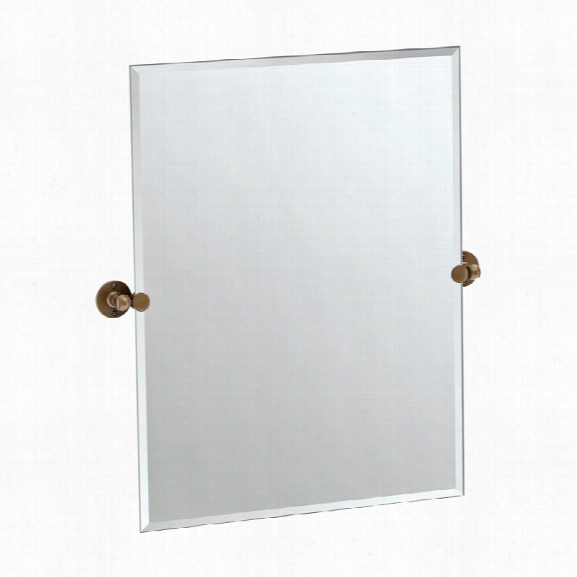 Contemporary Gatco Cafe Bronze Rectangle Vanity Mirror-31 1/2x27 1/2