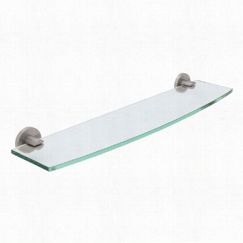 Conemporary Gatco Channel Satin N Ickel Modern Ttempered Glass  Shelf