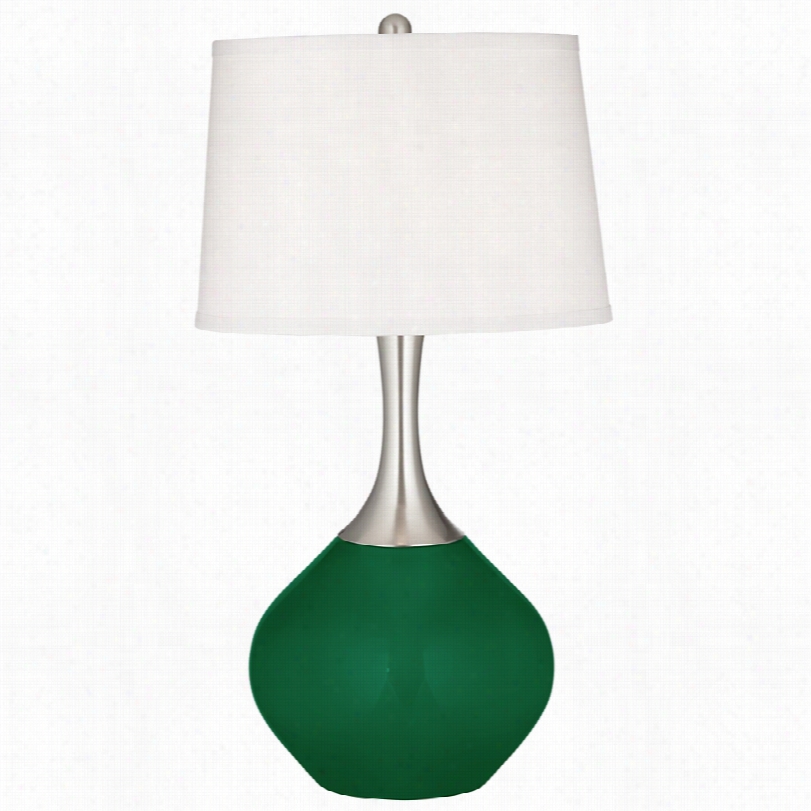 Contemporary Greens Sp Encer 3-1inch-h Taable Lamp