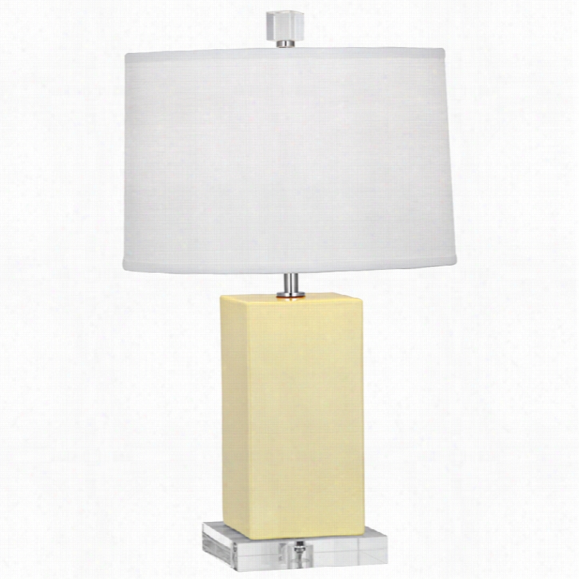 Contemporar Y Harvey Butter Ceramic 19 1/4-inch-h Robertabbey Cacent Lamp