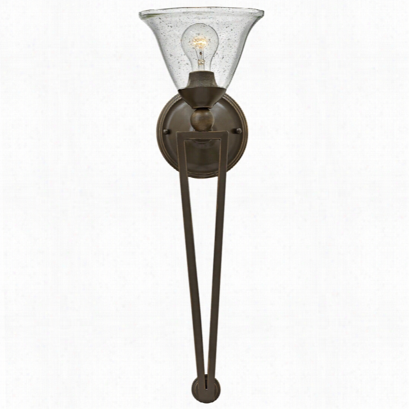 Contemporary Hinkley Bolla 26&qot;" High Olld E Bronze Wall Sconce