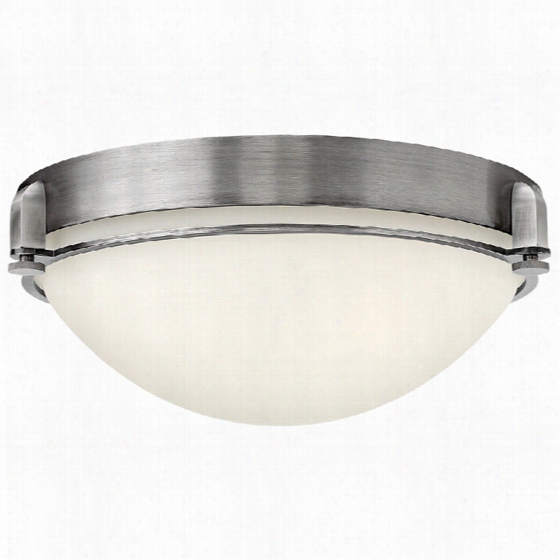 Contepmorary Hinkley Foyer Logan 16 1/2-inch-w Antique Nickel Ceiling Lig