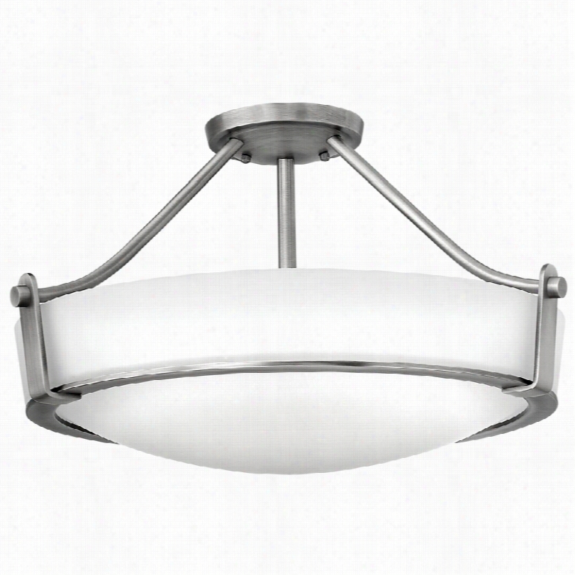 Contemporary Hinkely Hathaway 20 3/4""w Antique Nickel Ceiling Light