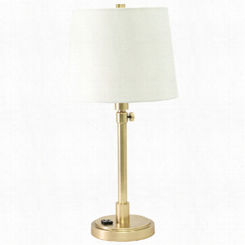 Contemrary House Of Troy Contemporary Brass Desk Lamp With Outlet