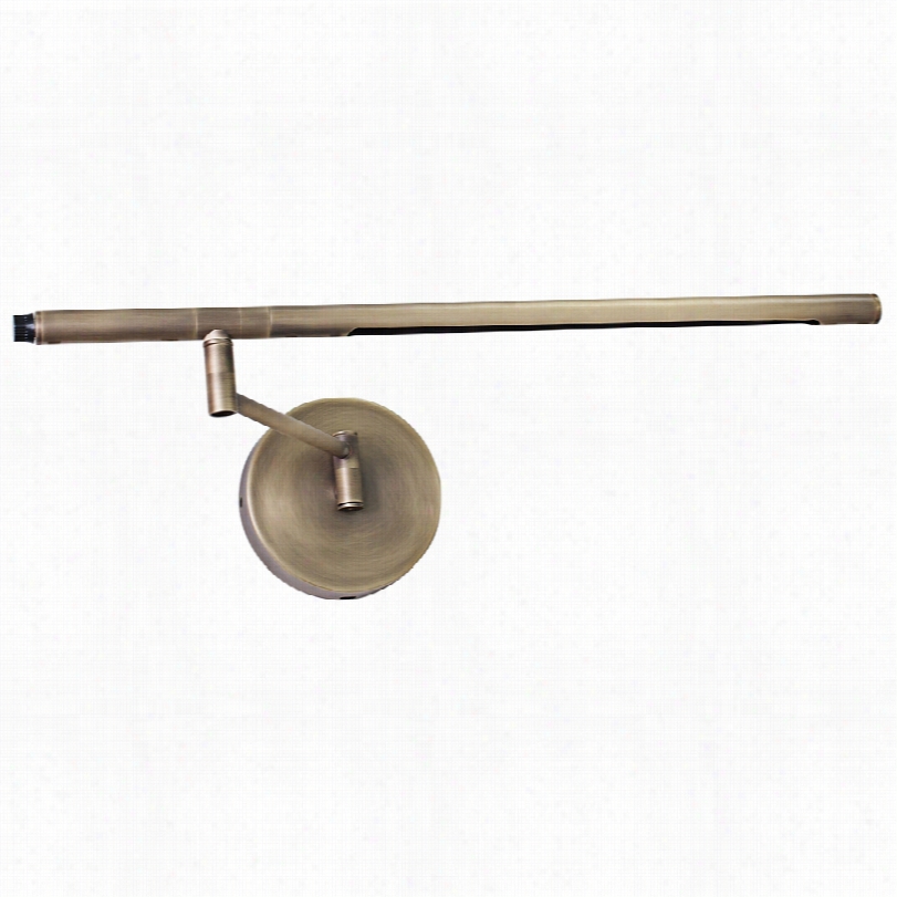 Contemporary House Of Troy Slim- Line Antique Brass Led Wall Lamp