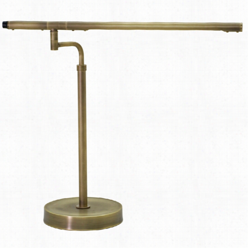 Contemporary House Of Troy Slim Line Led Atnique Brass Task Desk Lamp