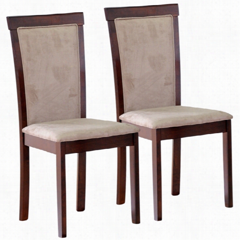 Contemporary Judy Brown  15 3/-4inch-d Set Of 2 Dining Chairs