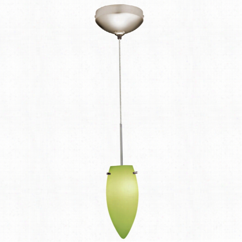 Contemporary Juno 3-inch Pistachio Glsas Flame Shade Halogen Mini Pendant