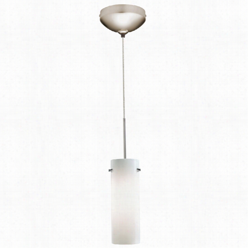 Contemporary Jun Omodern Opal Cylinder Glass Led Mini Pendant