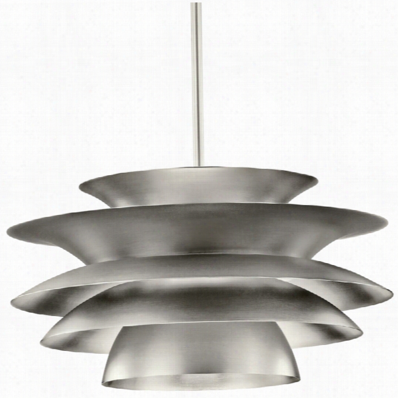 Contemp Orary Kichler Novara Brushed Nickel 18-inch-w Pendant Light