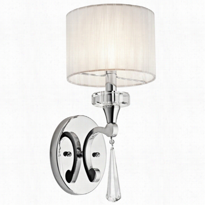 Contempora Ry Kichler Parker Point Chrome 15 1/2-inch-h Wall Sconce