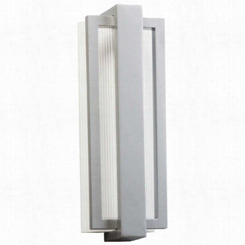 Contempporary Kichle Sedo Platinum Outdoor Led Wall Light